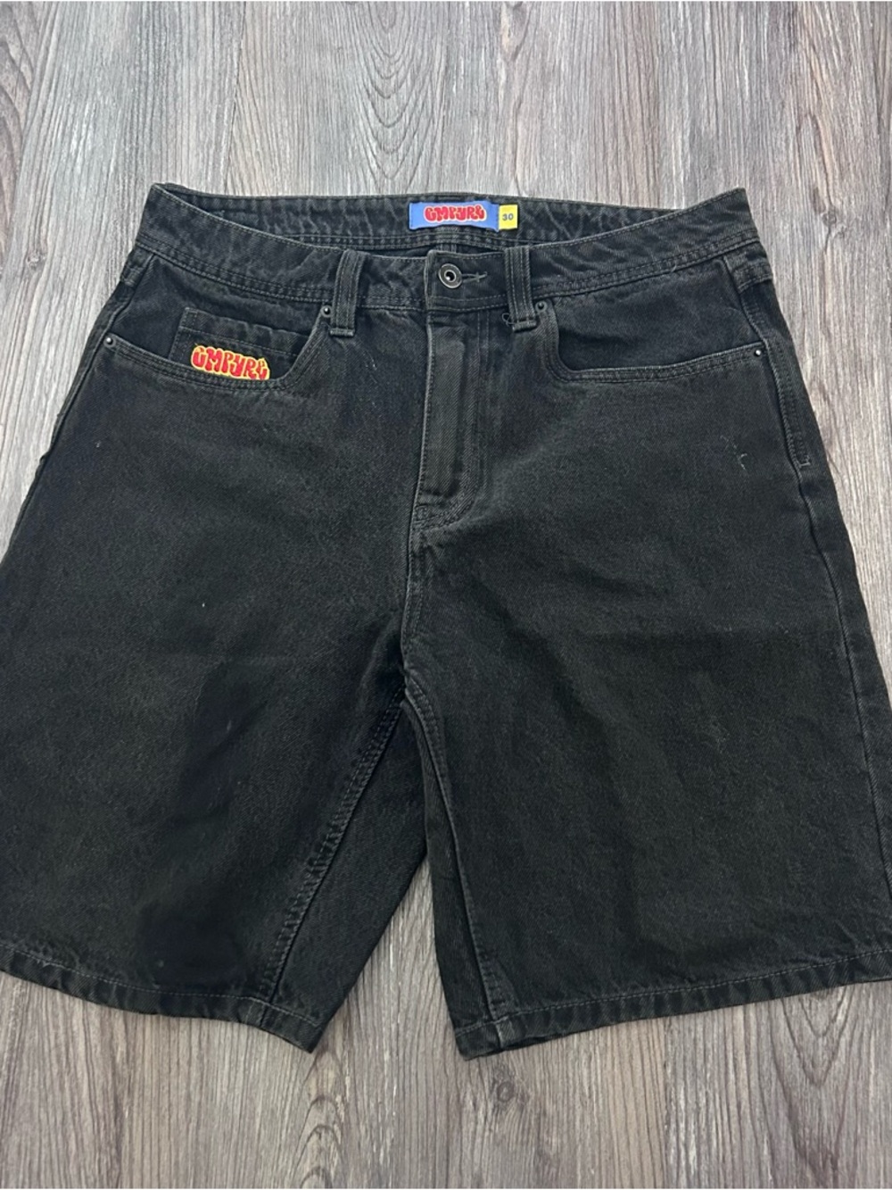 Empyre Shmutz Black Denim Skate Shorts 30 - Picture 4 of 10